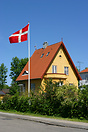 Danish house with flag, Copenhagen