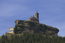 Chapel located on a high mountain, built on the ruins of Dagsburg Cast...