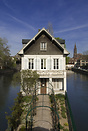 House in the historic Petite-France are of Strasbourg on the River Ill