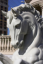 Statue of a pegasus outside Caesars Palace.