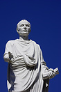 Statue of a senator outside Caesars Palace.