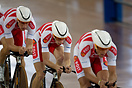 Teams pursuit event at the Sydney round of the UCI World Cup race