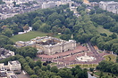 Aerial view of Buckingham Palace, London