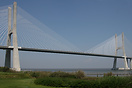 The Ponte Vasco Da Gama stretches over the River Tagus and is 17km lon...