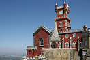 The Palacio da Pena dates from 1839 and was built on a peak overlookin...