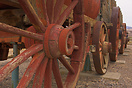 A Twenty Mule Team Wagon at the Harmony Borax Works, Death Valley. The...