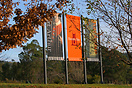 Entry banners to the site of Port Arthur, Tasmania