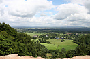 A view from Alderley Edge Cheshire, a red sandstone escarpment overloo...