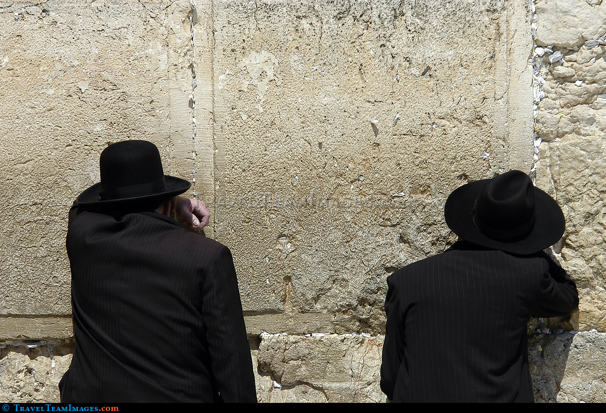 Orthodox Jews at Western Wall