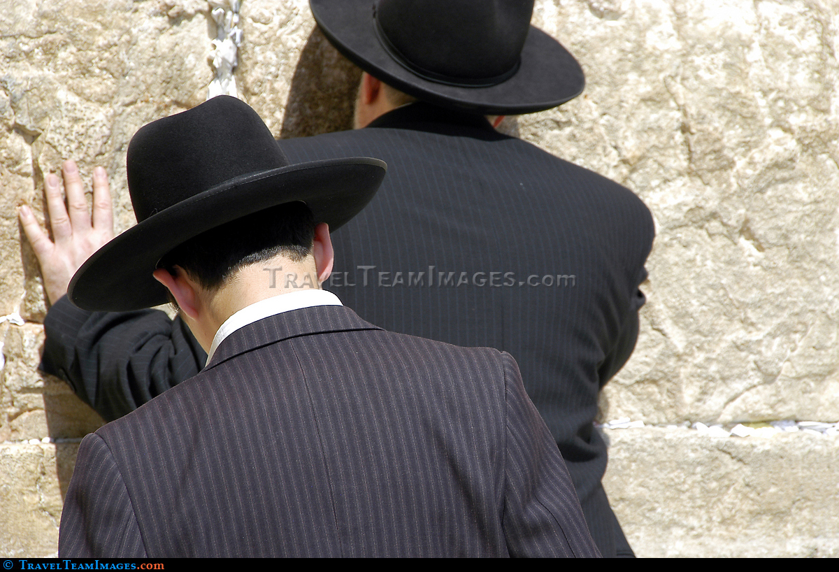 Orthodox Jews at Western Wall
