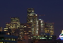 The Seattle skyline by night