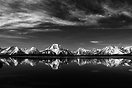 Cirrus cloud gathers above the Teton Mountains, Grand Teton National P...