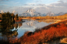 Early Morning in late Autumn at Oxbow Bend, Grand Teton National Park.