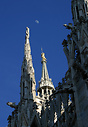 The elegant Gothic architecture of Duomo di Milano (Milan Cathedral)