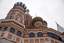 Saint Basil's Cathedral located at the south east end of Red Square, M...