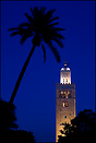 Koutoubia Mosque's minaret from Koutoubia's gardens