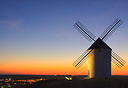 A windmill over looking Campo de Criptana in Ciudad Real