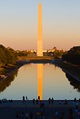 The Washington Monument reflection can be seen in the Reflecting Pool,...