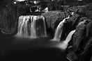 Snake River plunges over Shoshone Falls, near the town of Twin Falls, ...