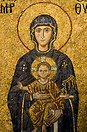 Mosaic in Hagia Sofia (Santa Sofia)