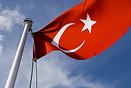 Turkish flag on a boat