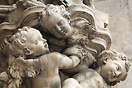 Carved cherubs on the Duomo di Milano (Milan Cathedral)