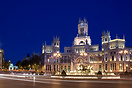 Plaza de Cibeles (Cibeles Square) in Madrid with the Palacio de Comuni...