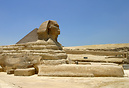 Great Sphinx of Giza with Khafra's pyramid in the background