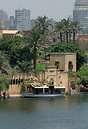 The banks of the Nile as it flows through Cairo