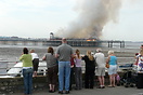 The fire which broke out on Weston-Super-Mare's Grand Pier on the morn...