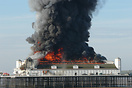 The fire which broke out on Weston-Super-Mare's Grand Pier on the morn...