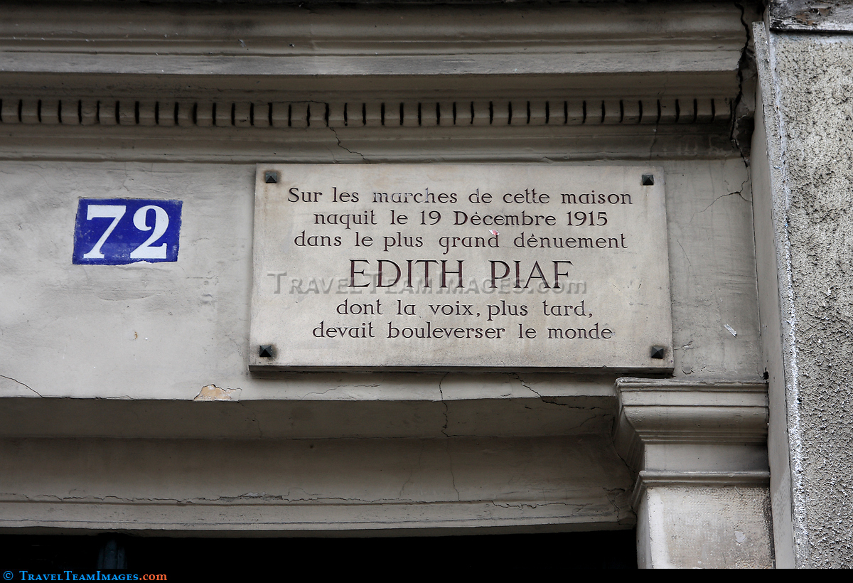 Birth Place of Edith Piaf