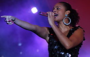 Alesha Dixon seen here performing at Leeds Lights festival 2008