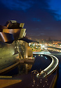 Guggenheim Museum in Bilbao at dusk