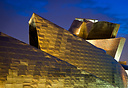 Guggenheim Museum in Bilbao at dusk