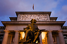 Statue of Diego Velazquez in front of the Prado Museum in Madrid