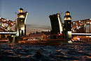 The Peter the Great Bridge (former Bolsheokhtinsky bridge) taken durin...