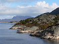 The entrance to Sognefjord on the outskirts of Bergen. 