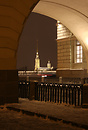 View from an archway of The State Hermitage buildings (aka The Ark) on...