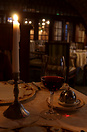 A table in the Staraia Tamozhnia (Old Custom's House) restaurant in St...