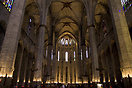 The interior of the church Santa Maria Del Mar in Barcelona's Ribera d...