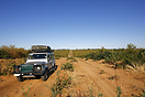 The long sandy stretch of road between Savute and the Chobe River in C...