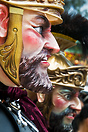 Moriones (roman centurions) masks at the Moriones Festival in Boac.