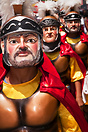 Moriones (roman centurions) masks at the Moriones Festival in Boac.