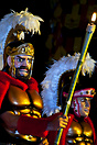 Moriones (roman centurions) masks at the Moriones Festival in Boac. 