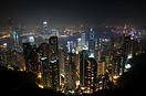 Hong Kong night view from The Peak.