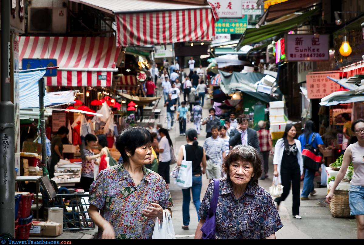 Street market in Hong Kong