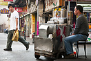 Ice-cream seller in the streets of Macao