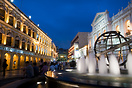 Largo do Senado (Senate Square) in Macau at dusk.