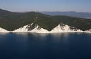 Cliffs on the coast of Gelendzhik Bay on the Black Sea.